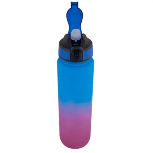 900ml Gradient Bottle Blue Pink Front